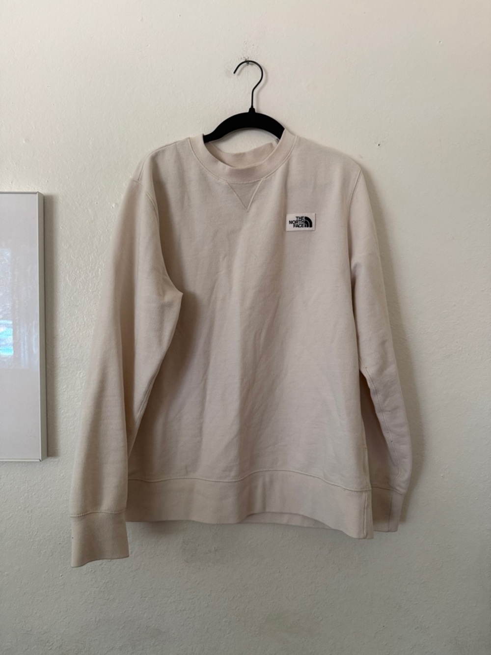 The North Face Women's Crewneck Sweatshirt in Cream Sz L